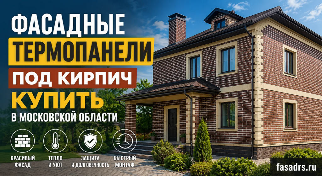 Фасадные термопанели под кирпич купить в Московской области